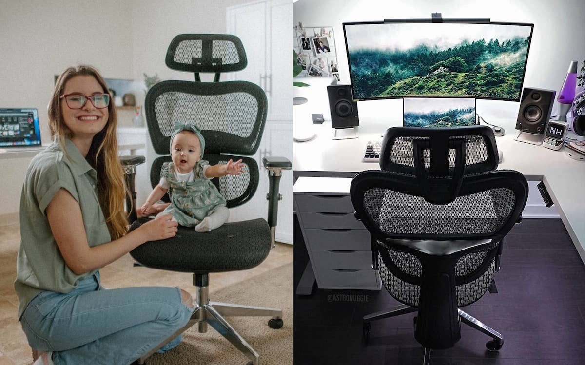 the height of the chair