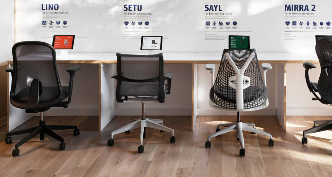 Ergonomic chairs from Herman Miller