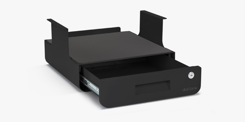 The Uplift Locking Under Desk Drawer with Shelf
