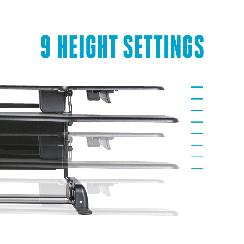 Height Adjustments VariDesk Pro Plus 48