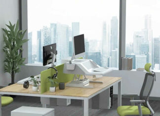 FlexiSpot EM6S Sit-stand Workstation: A creative and nice-looking design FlexiSpot EM6S