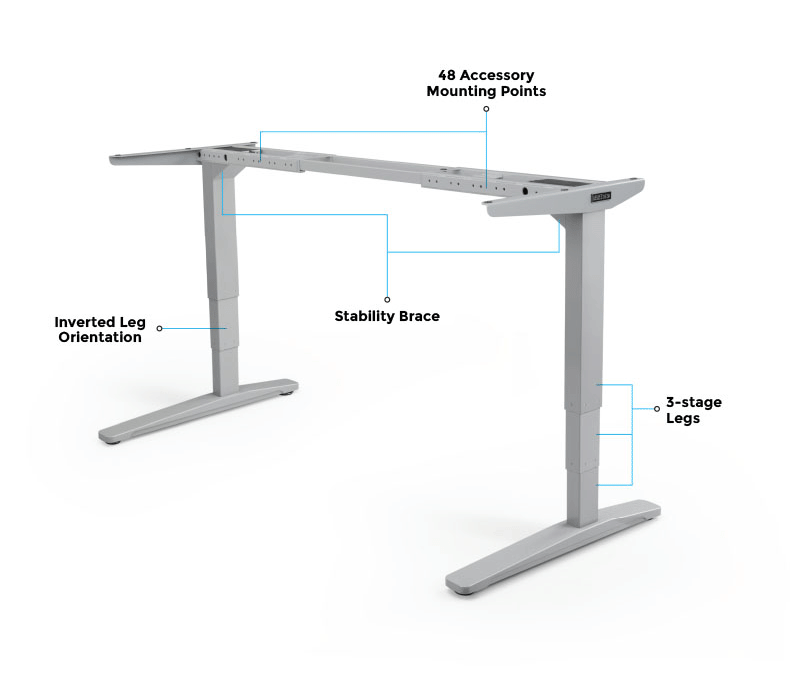 Uplift height-adjustable Standing desk V2 Frame