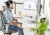 L-Shaped Standing Desk or Two Desks Perpendicular? l shape standing desk