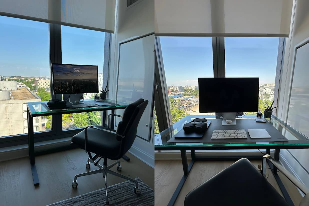 wfh 4leg sit standing desk