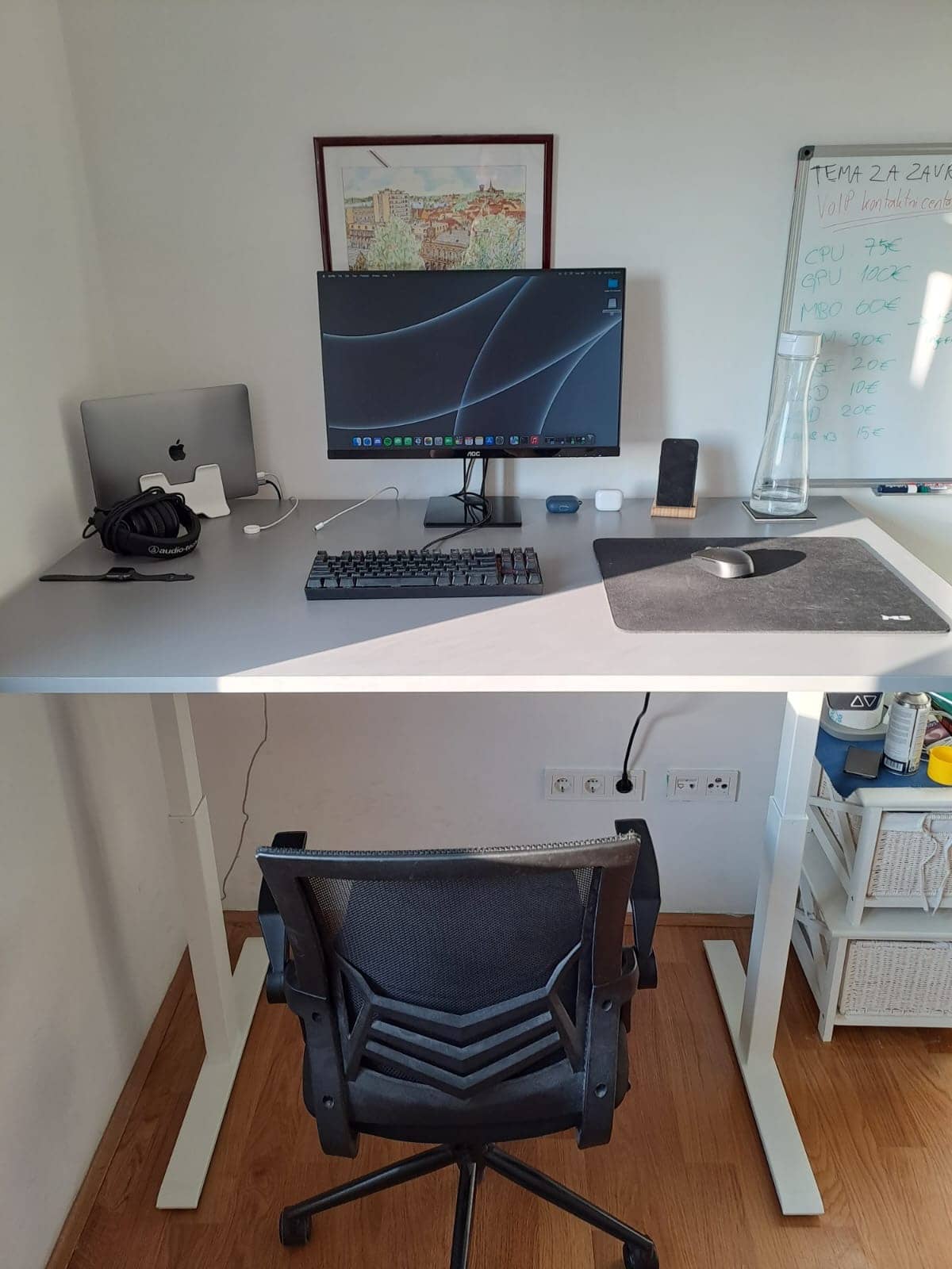 a sit stand desk for home