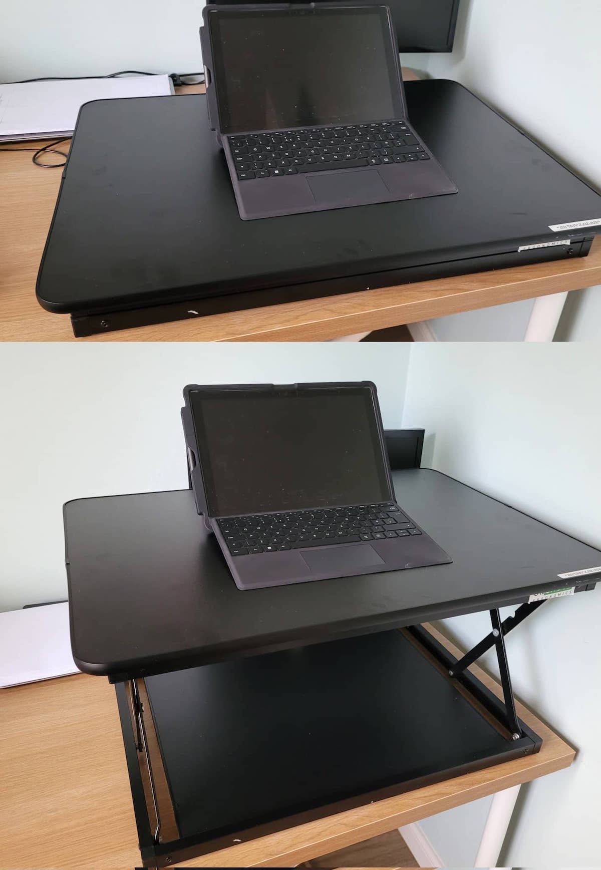 standing desk converter riser