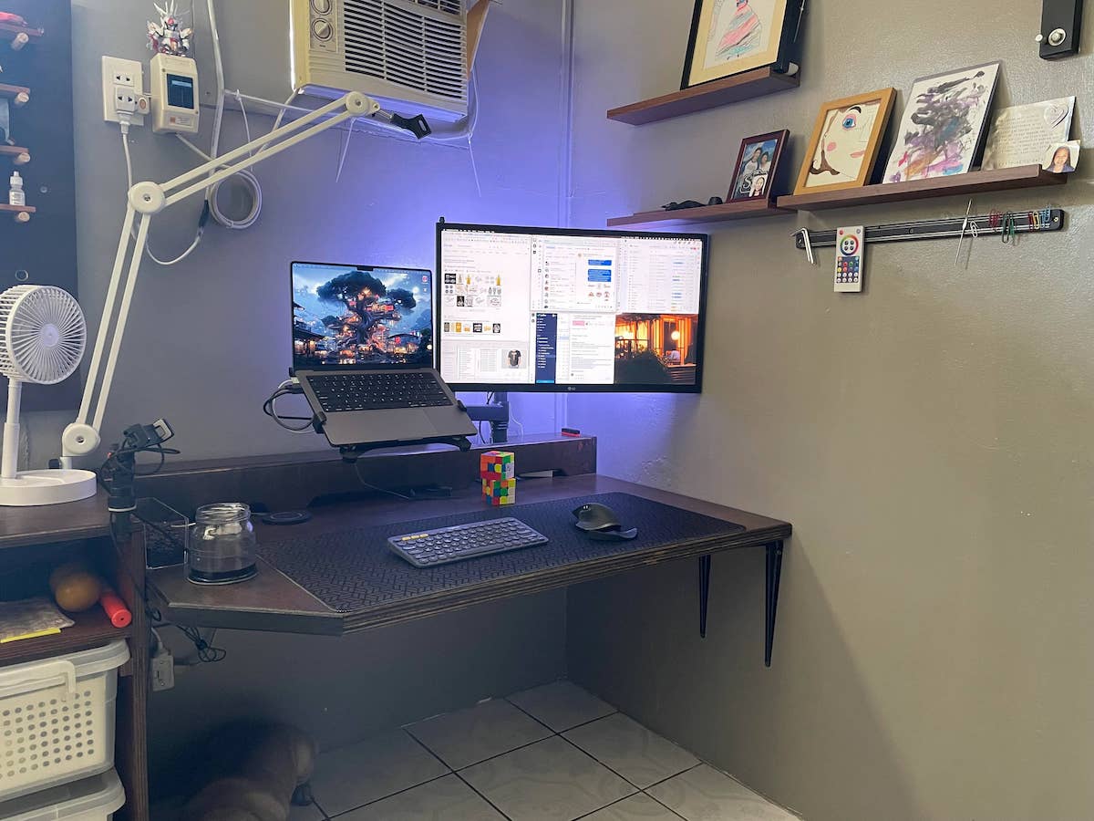 wall mount desk